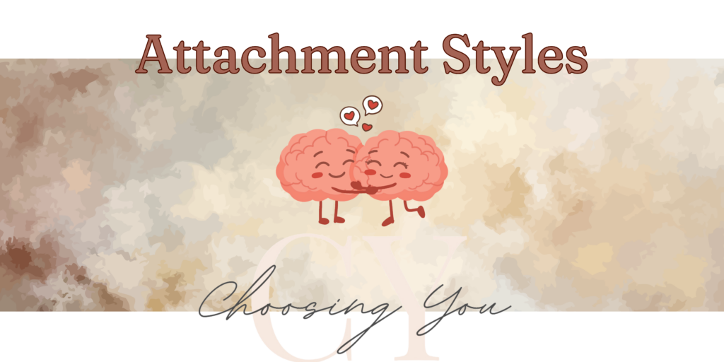 Blog banner titled "Attachment styles".