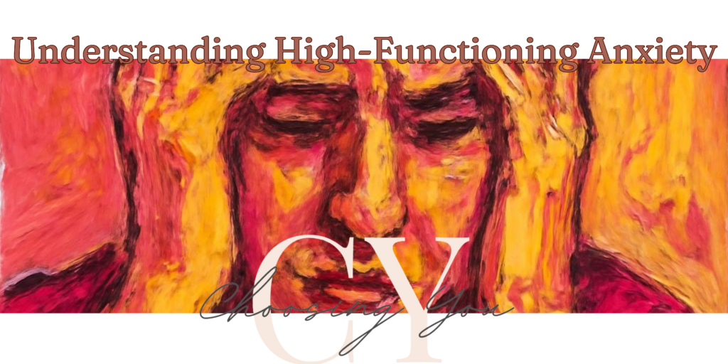 Blog banner titled "Understanding high functioning anxiety".